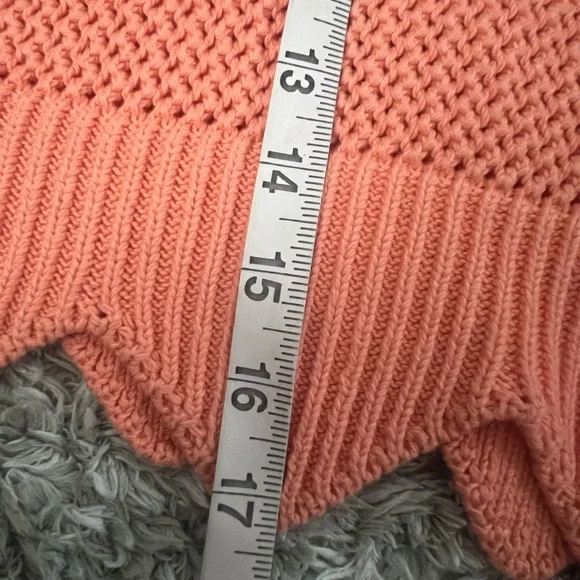 Ronny Kobo Knit Sweater Pullover Pastel Orange Long Sleeve Small - Picture 7 of 8